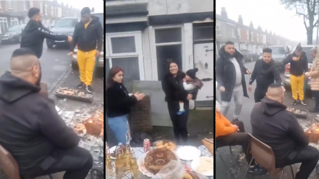 Un nou scandal cu romani in Anglia gratar pe strada si muzica la maxim