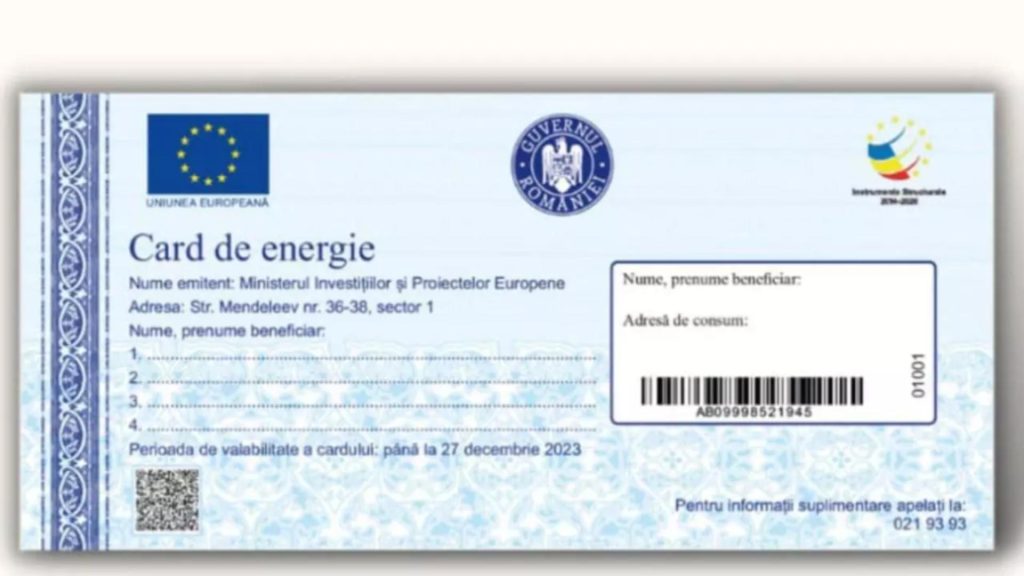 Cand intra banii pe carduri de energie in 2025