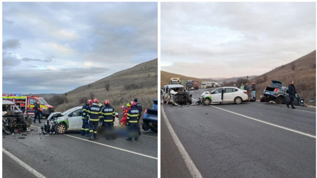 Carambol cu 4 masini pe centura Clujului Sase raniti dintre care doi copii traficul OPRIT