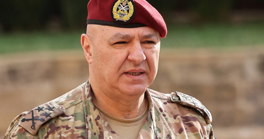 Joseph Aoun seful armatei libaneze ales presedinte