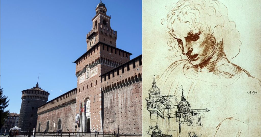 Tuneluri misterioase desenate de Leonardo da Vinci descoperite sub un castel medieval