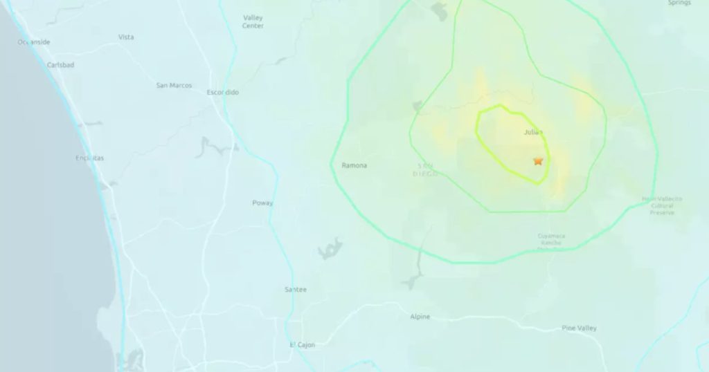 Cutremur puternic aproape de San Diego urmat de replici