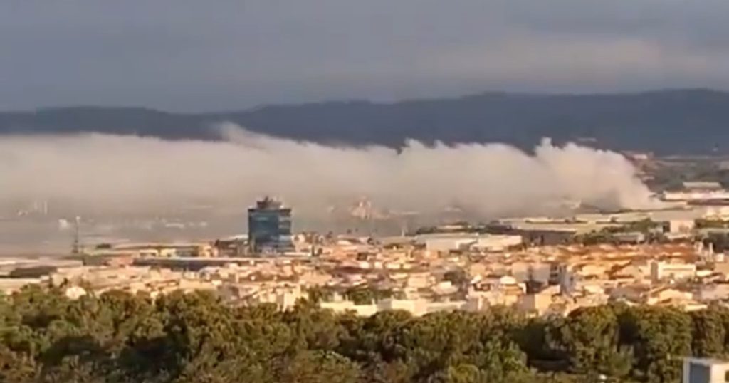 Nor toxic de clor in Catalonia Peste 160000 blocati in case