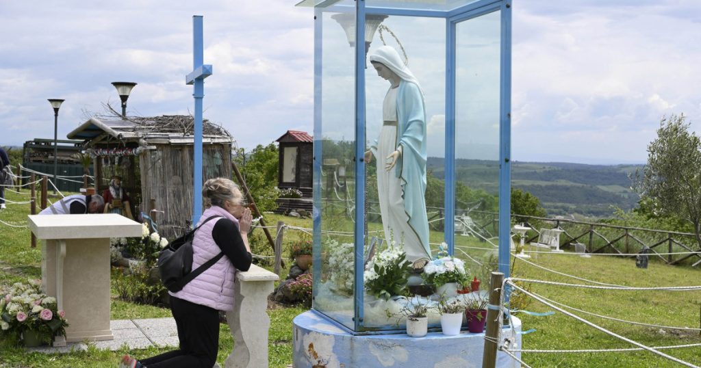 Misterul Fecioarei Maria care plange langa Roma