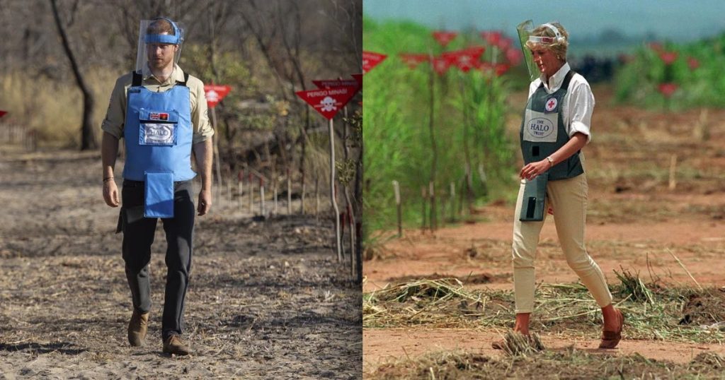 Printul Harry pe urmlele mamei sale Diana in Angola