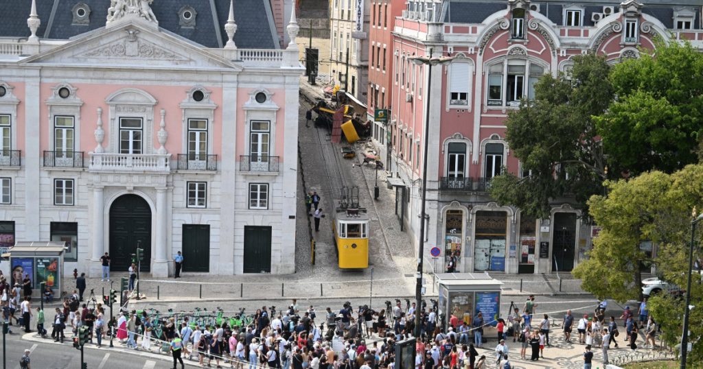Accidentul care a socat Lisabona marturii despre funicularul deraiat