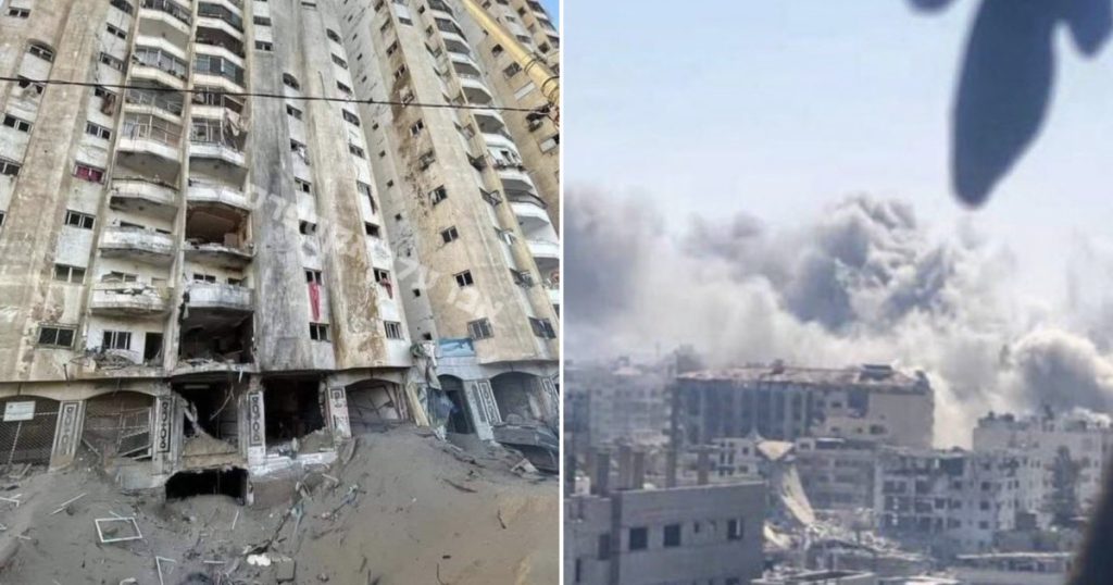 Inca un bloc turn distrus de armata israeliana in Gaza