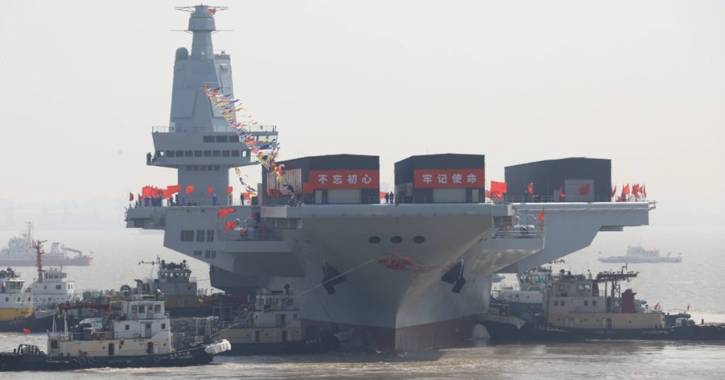 Miscare periculoasa portavionul chinez Fujian a trecut Taiwan