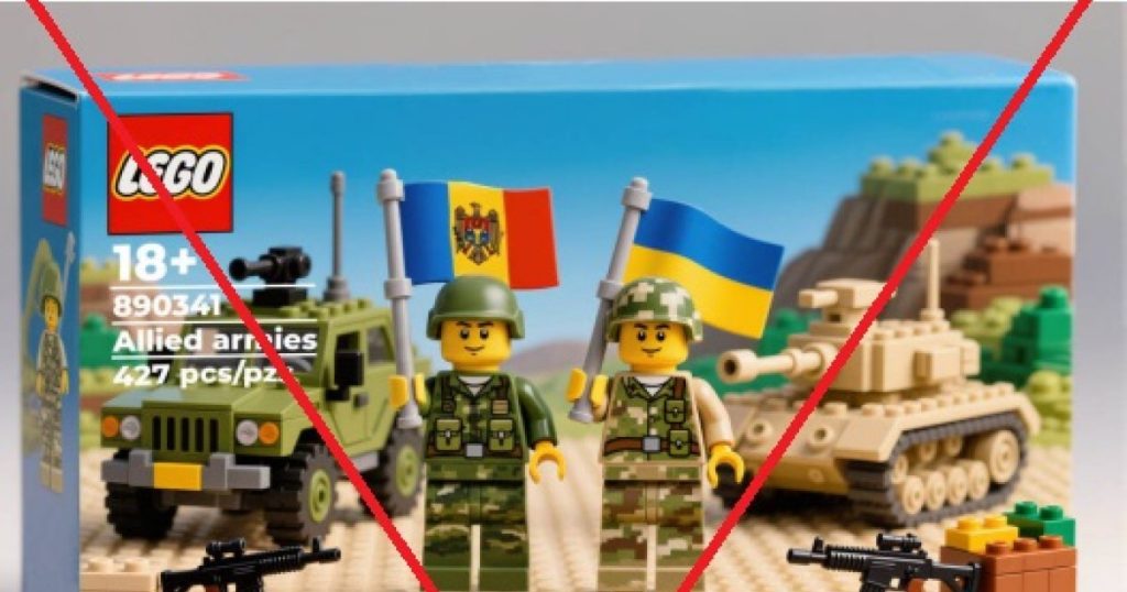 Propagandistii rusi influenteaza alegerile din Moldova cu Lego fals