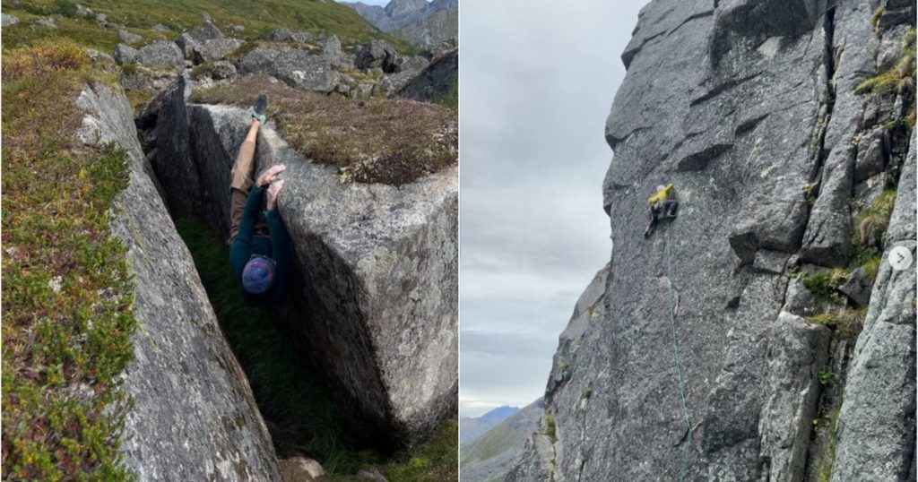 Un american de 23 de ani a cazut de la 700 m pe un traseu montan